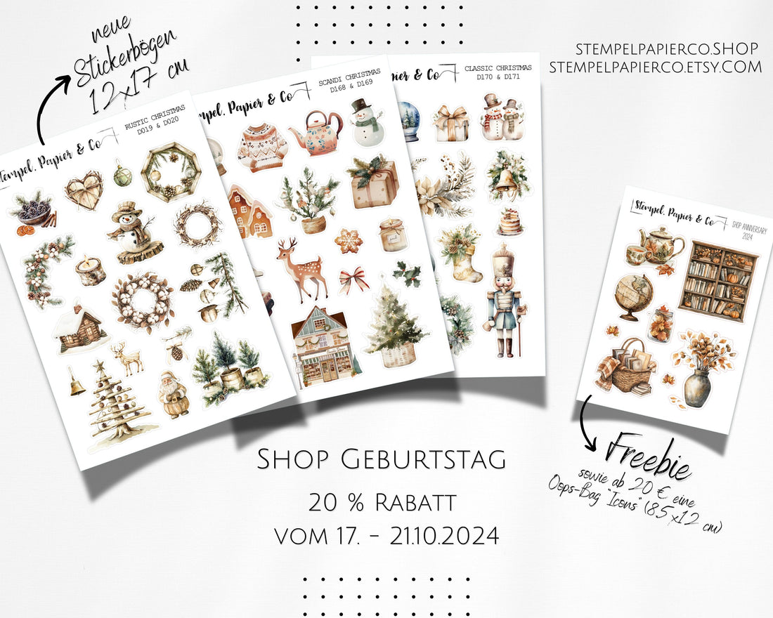 Feiere meinen 2. Shop-Geburtstag mit mir!
