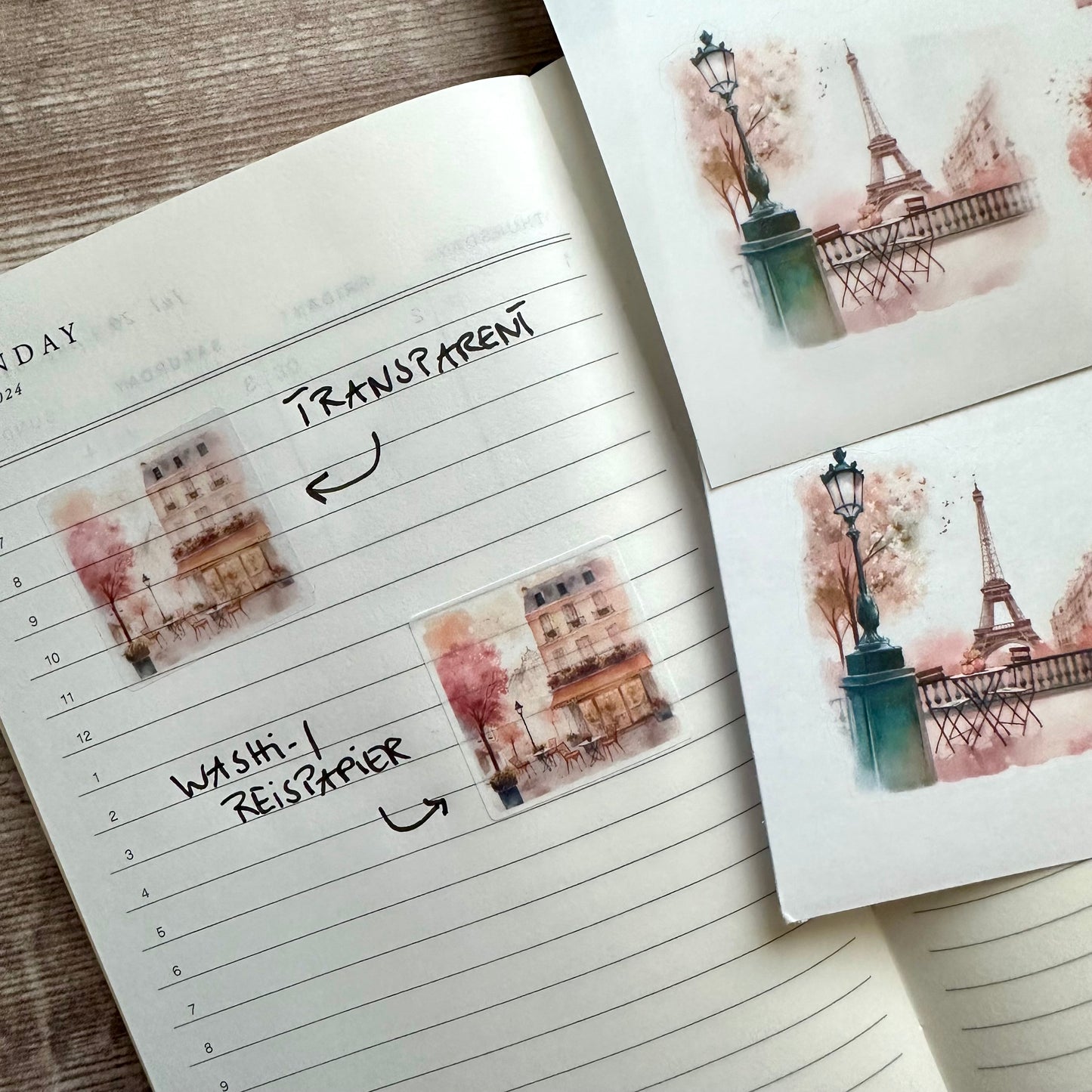 Stickerbogen "Fall in Paris Large Deco" | 12x17 cm