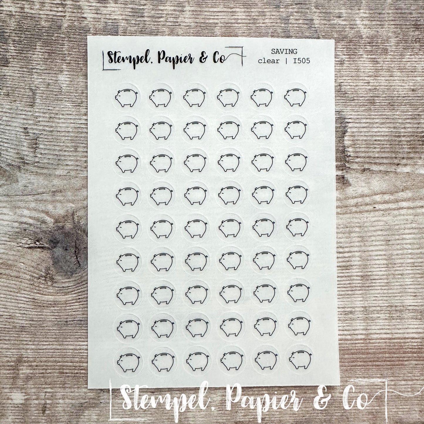 Stickerbogen "SAVING" | 8,5x12 cm