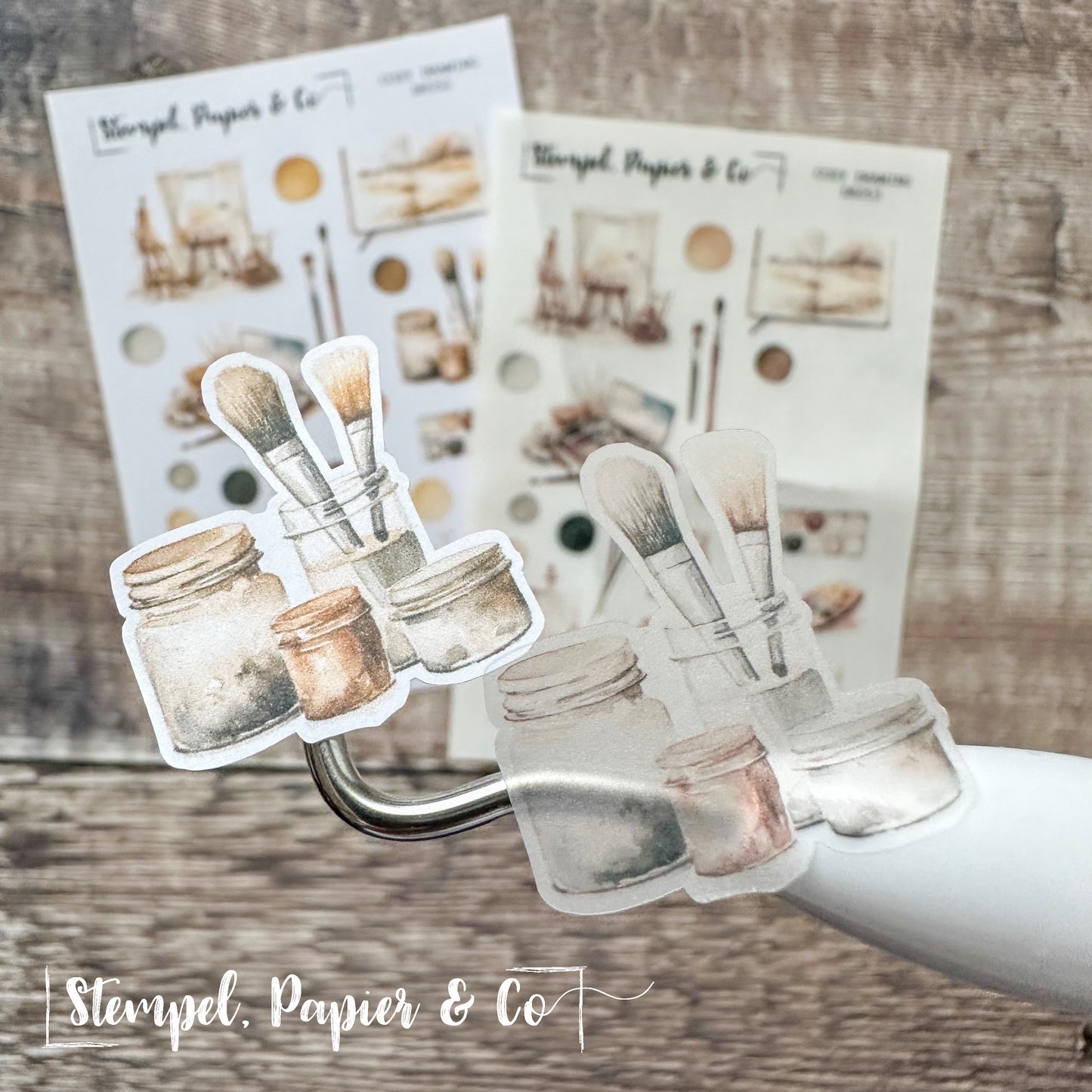 kleiner Stickerbogen "COZY DRAWING" | 8,5x12 cm