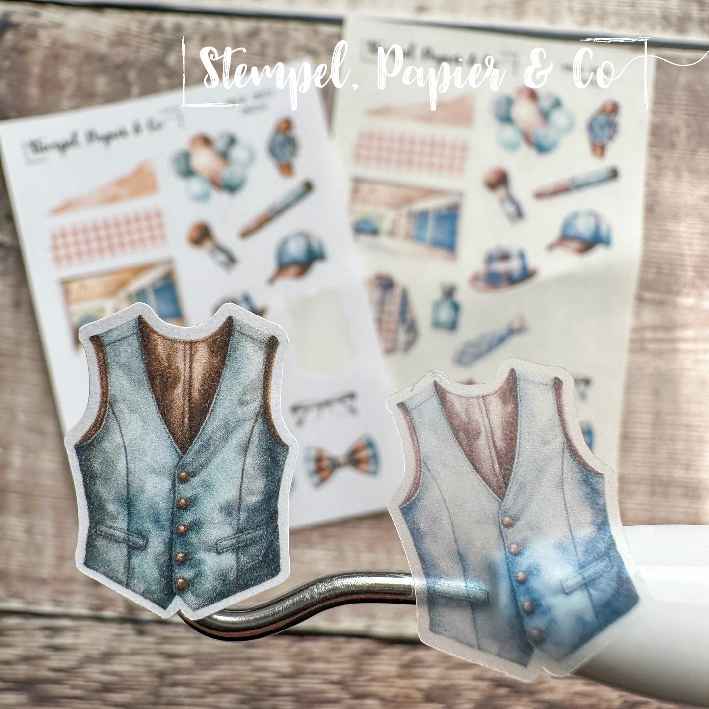 kleiner Stickerbogen "MALE DECO" | 8,5x12 cm