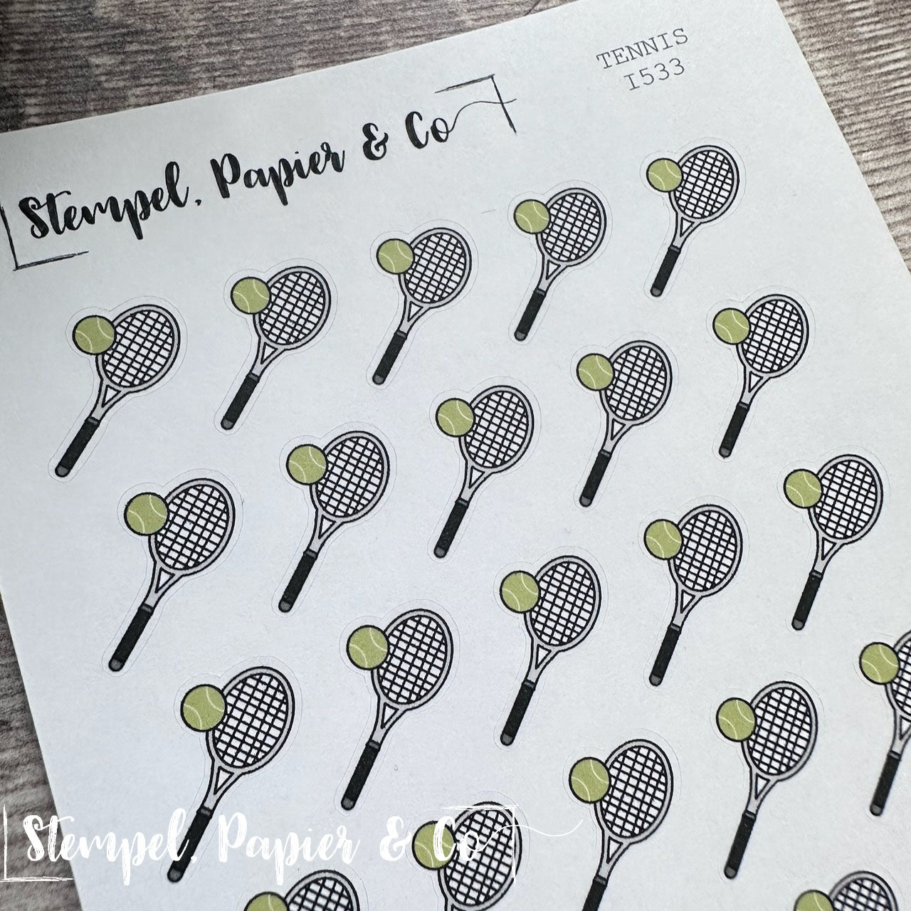 Stickerbogen "TENNIS" | 8,5x12 cm