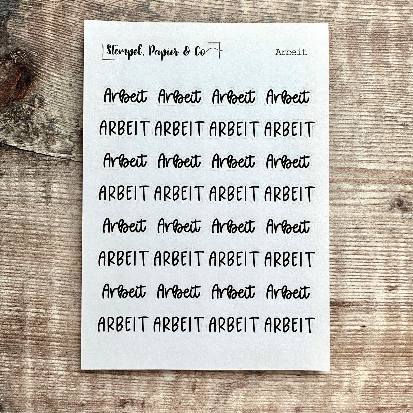 Stickerbogen "Arbeit & Büro" | Sticker für Bullet Journal und Planer