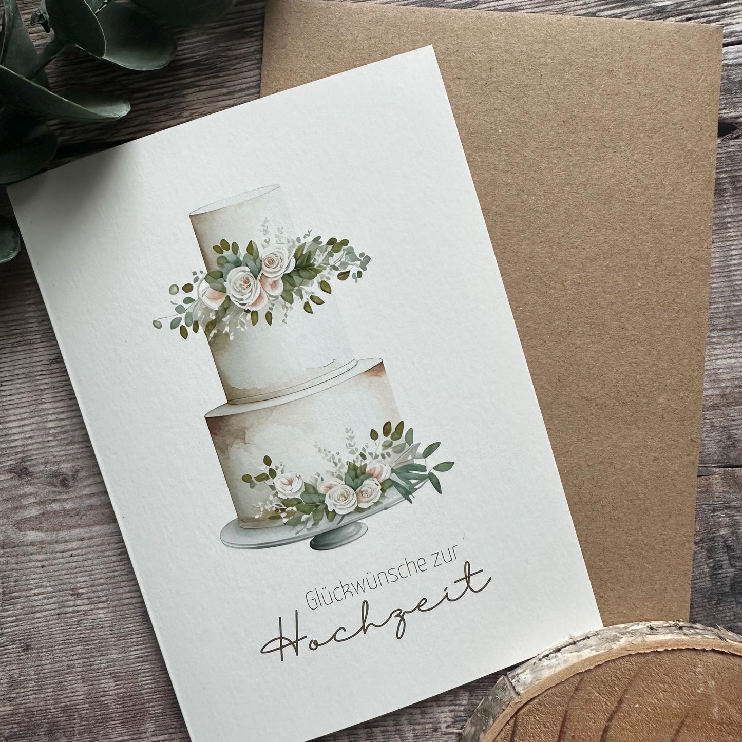 Karte Alles Gute, Klappkarte in A6 für Glückwünsche, Geburtstage und mehr mit Orchidee