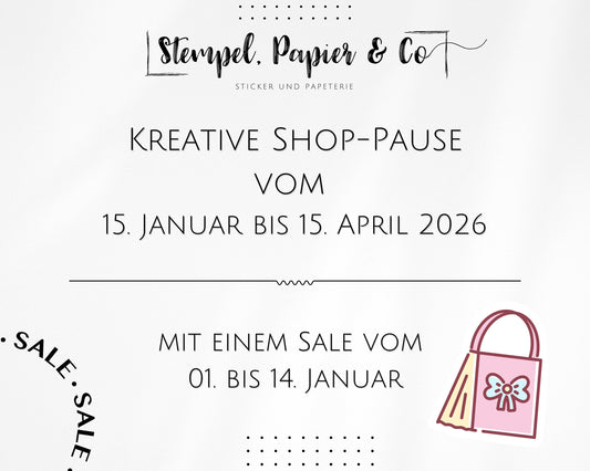 Wichtige Shop-News: Winter-Sale & Shoppause ab Mitte Januar