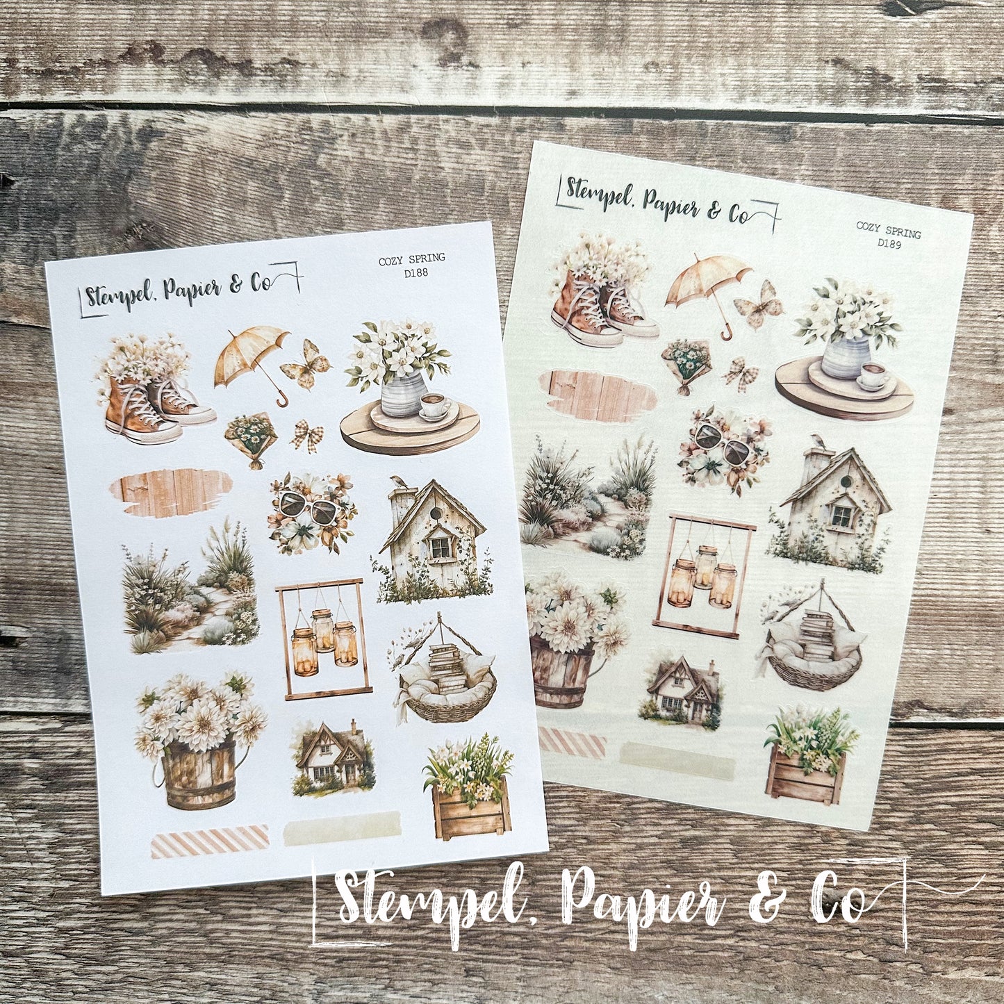 Stickerbogen "COZY SPRING" | 12x17 cm