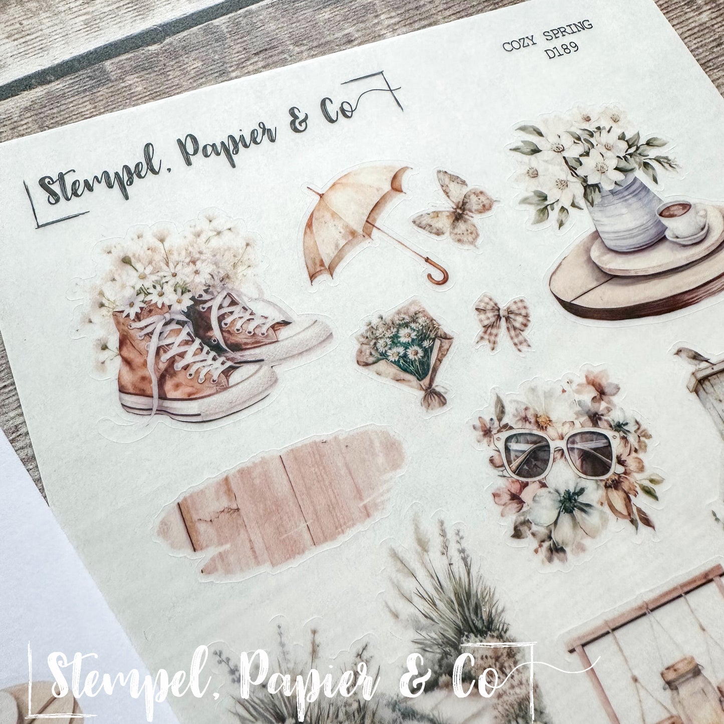 Stickerbogen "COZY SPRING" | 12x17 cm
