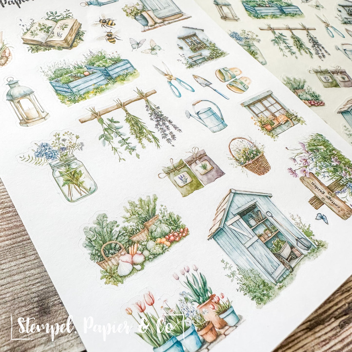 Stickerbogen "GARDENING" | 12x17 cm