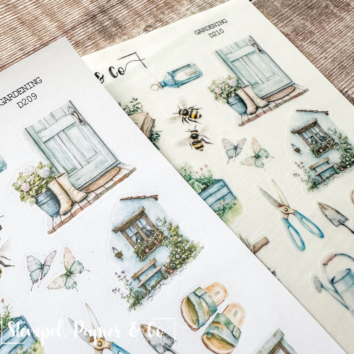 Stickerbogen "GARDENING" | 12x17 cm
