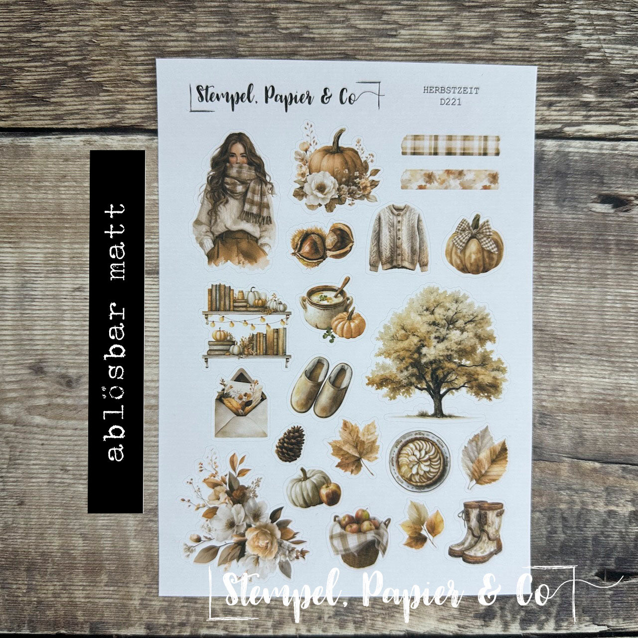 Stickerbogen "HERBSTZEIT" | 12x17 cm