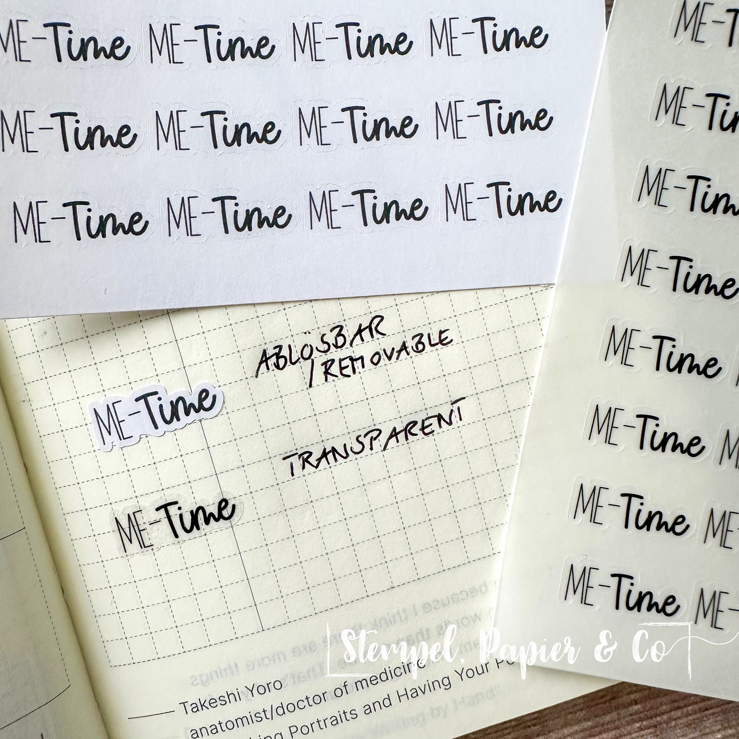 Stickerbogen "me-time" | 8,5x12 cm