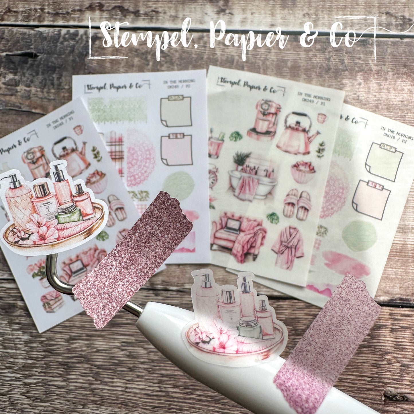 Stickerset mit 2 kleinen Bögen "IN THE MORNING" | 8,5x12 cm