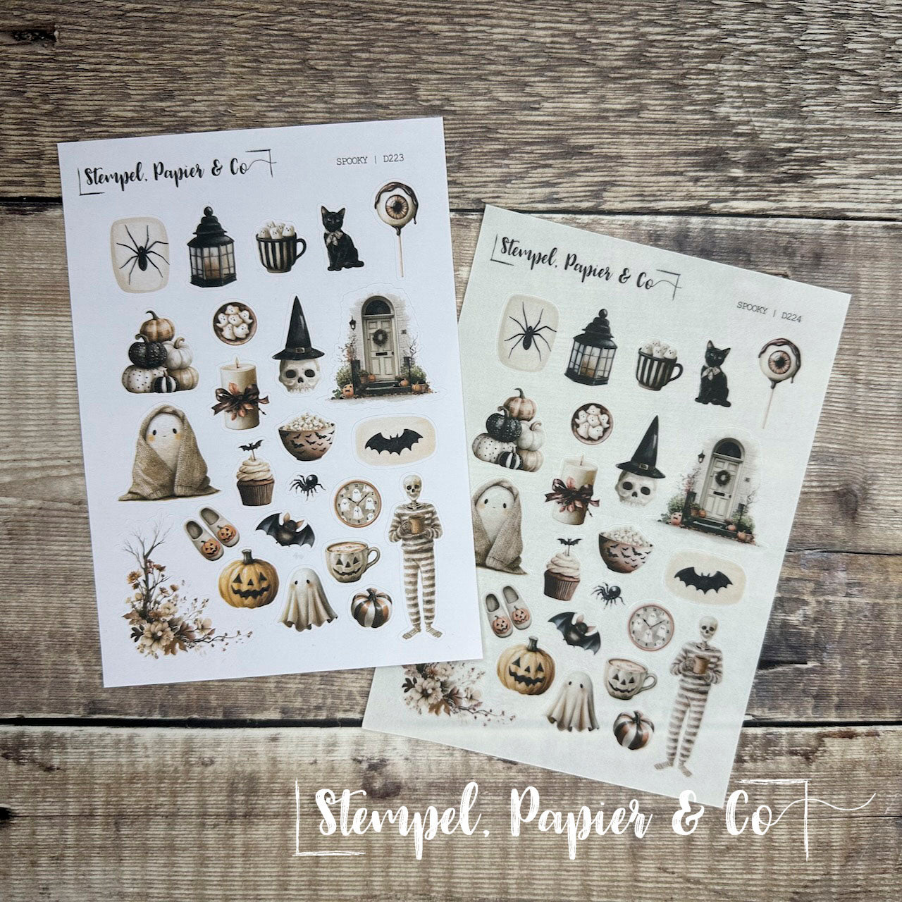 Stickerbogen "SPOOKY" | 12x17 cm