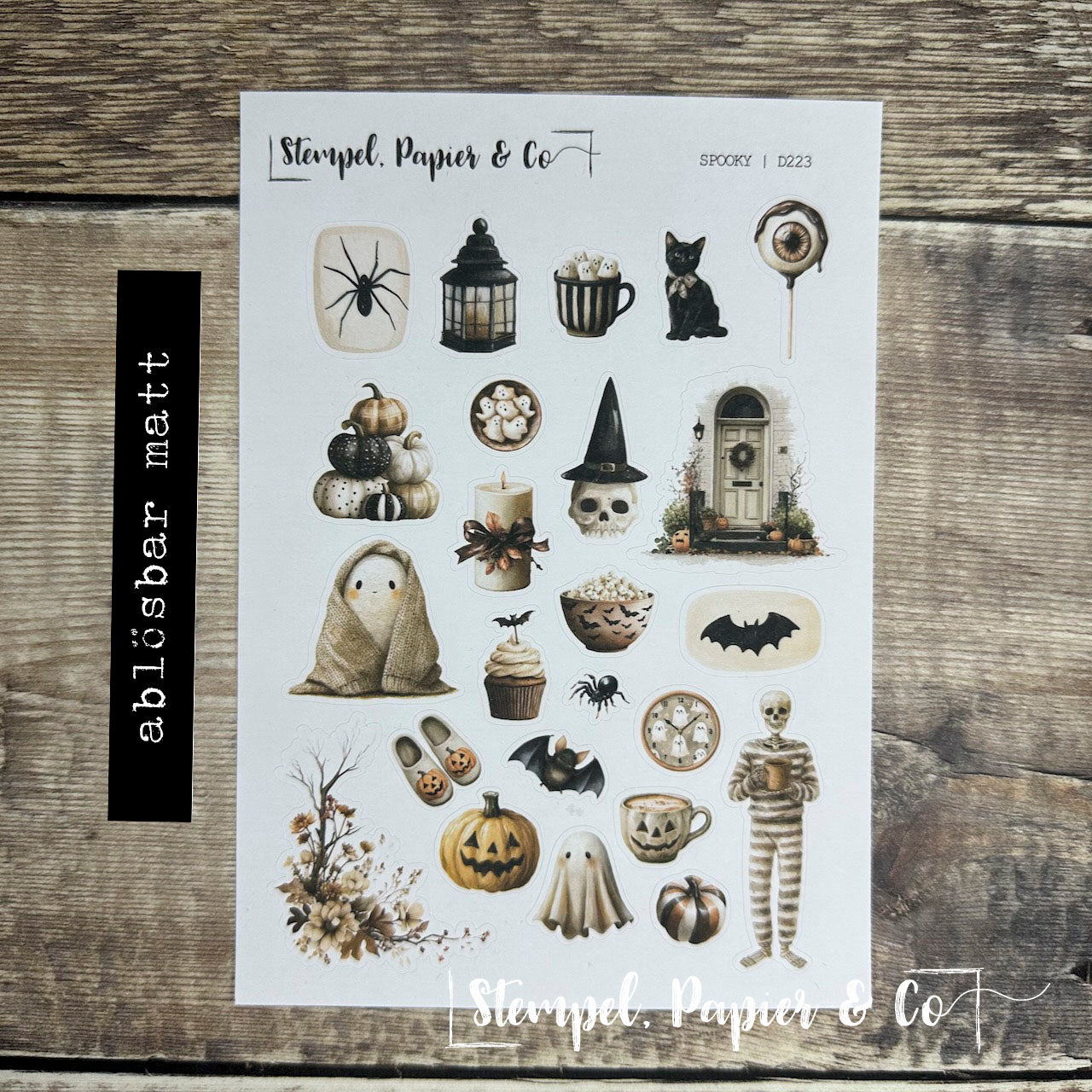 Stickerbogen "SPOOKY" | 12x17 cm