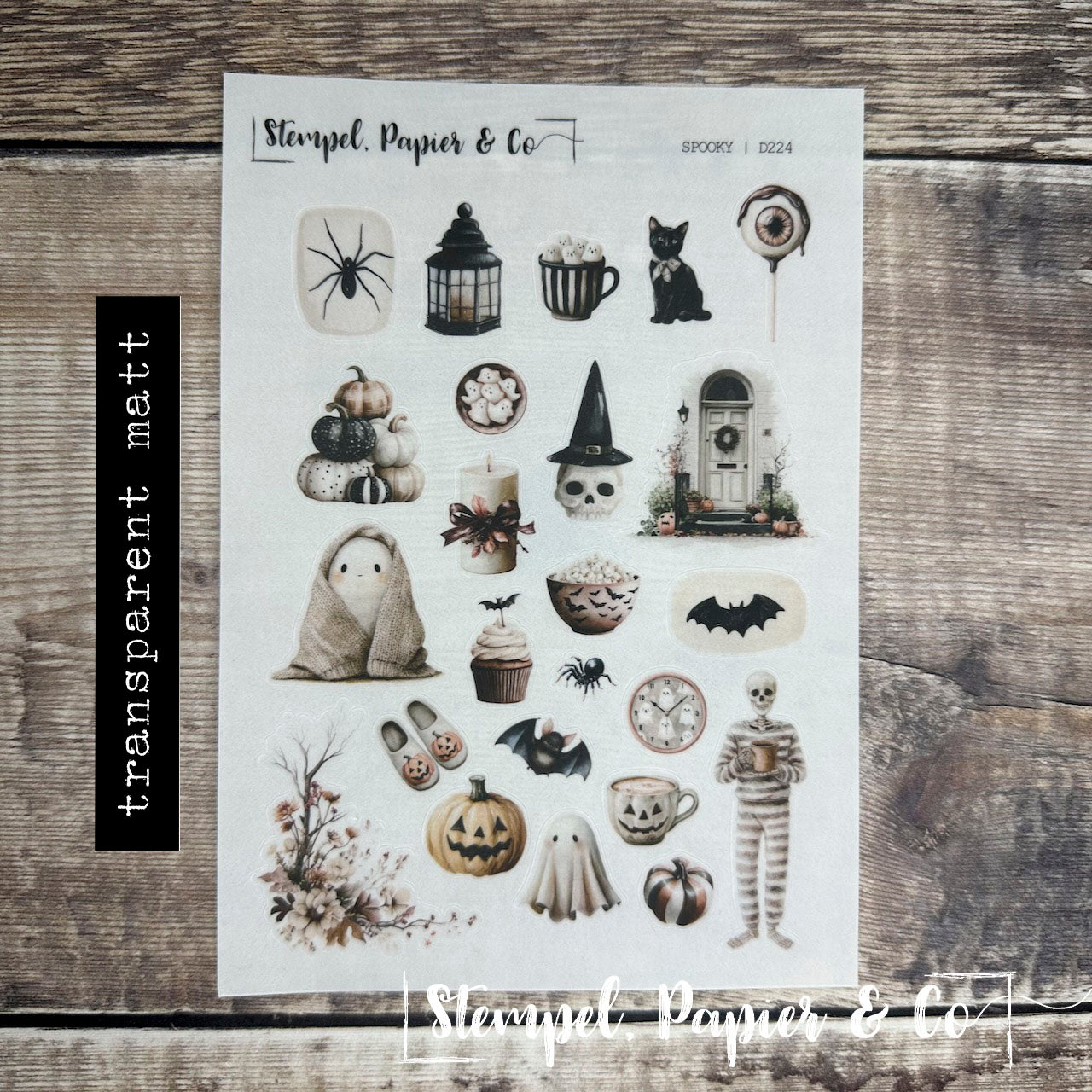 Stickerbogen "SPOOKY" | 12x17 cm
