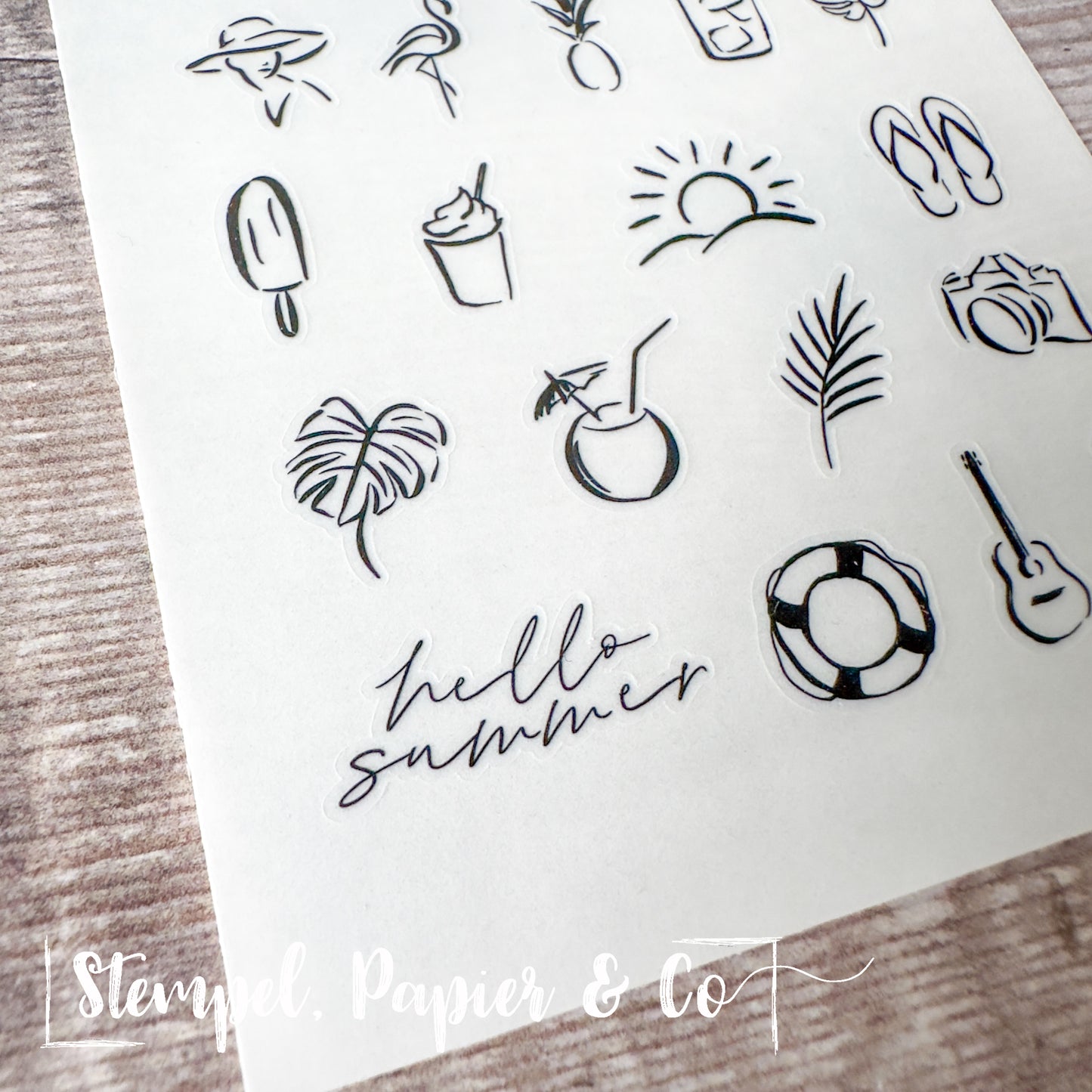 Stickerbogen "SUMMER ICONS" | 8,5x12 cm