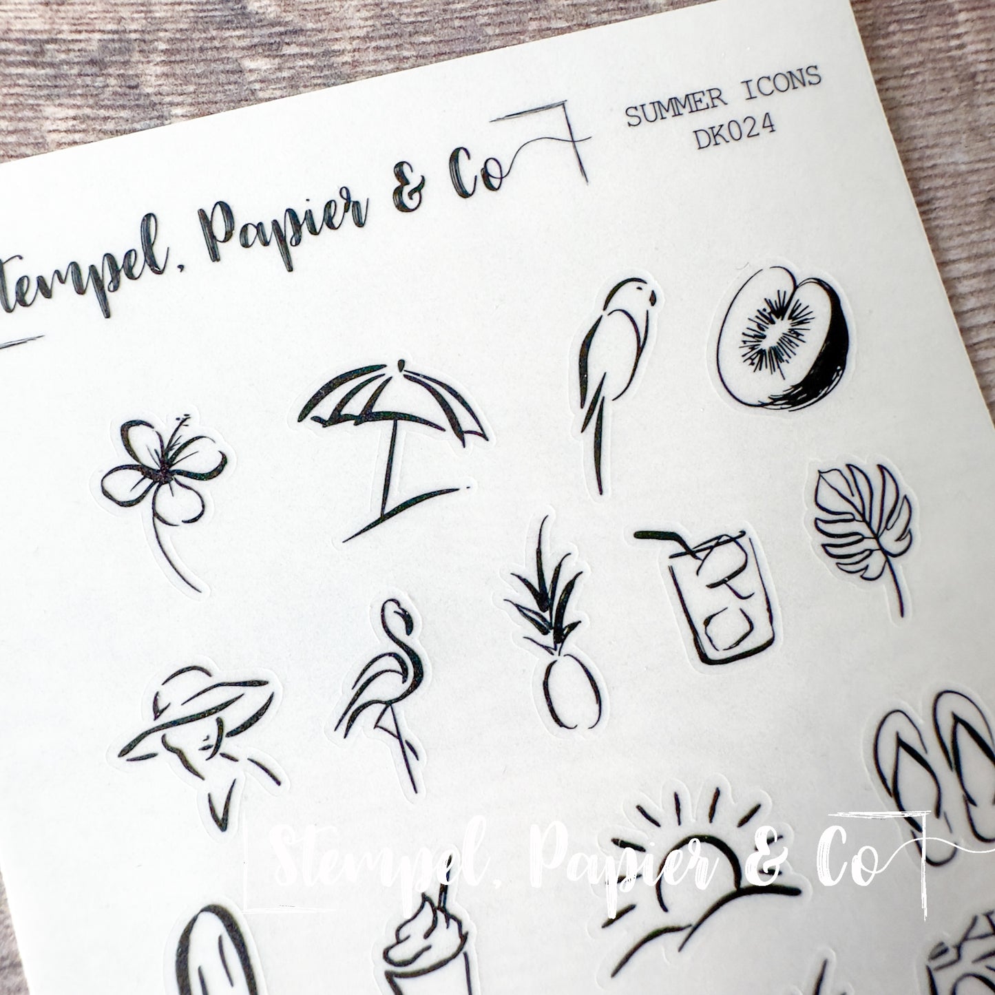 Stickerbogen "SUMMER ICONS" | 8,5x12 cm