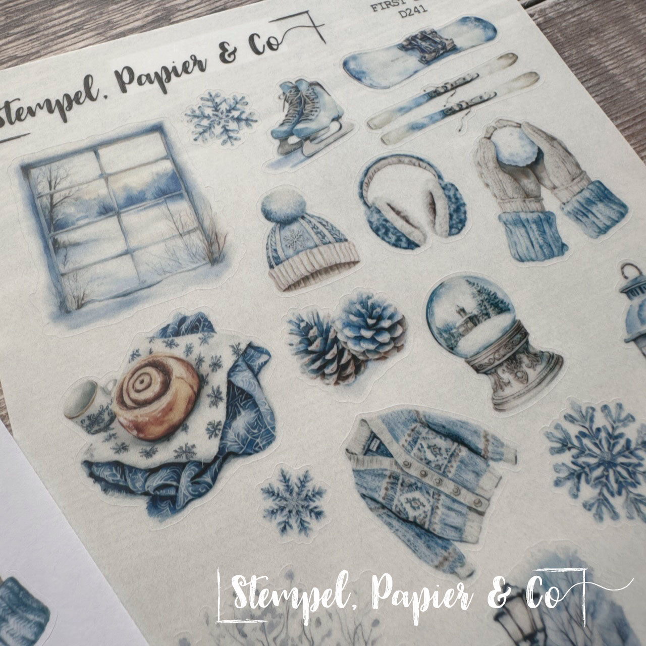 Stickerbogen "FIRST SNOW" | 12x17 cm