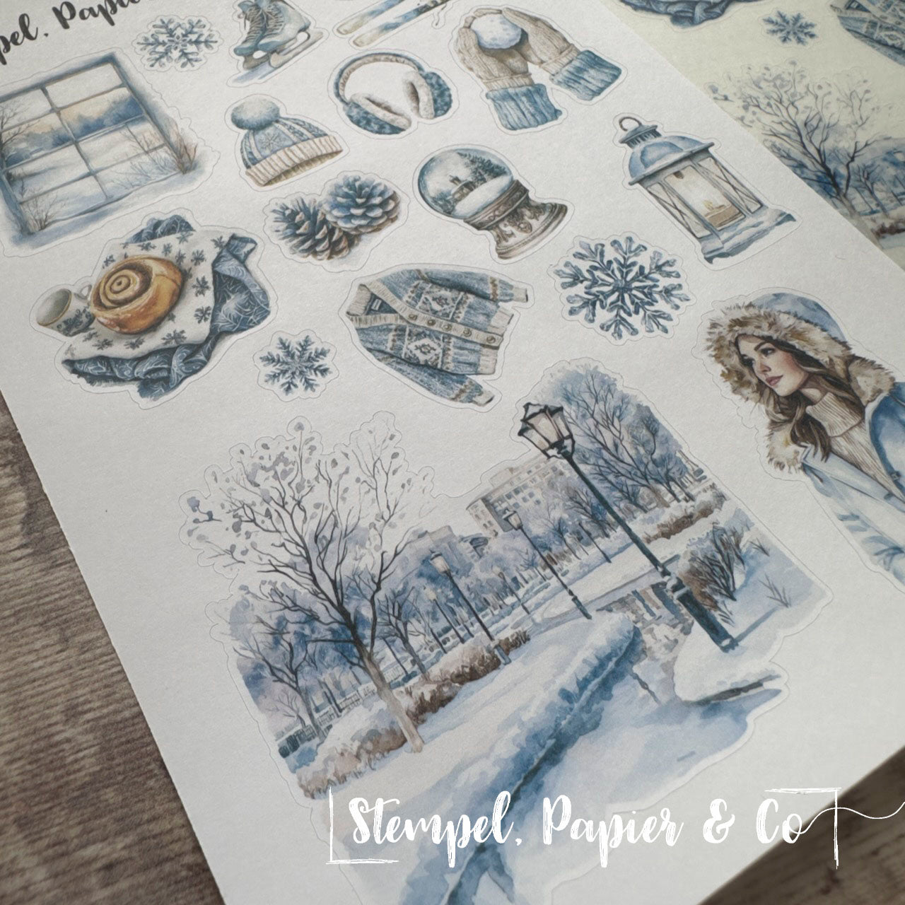 Stickerbogen "FIRST SNOW" | 12x17 cm