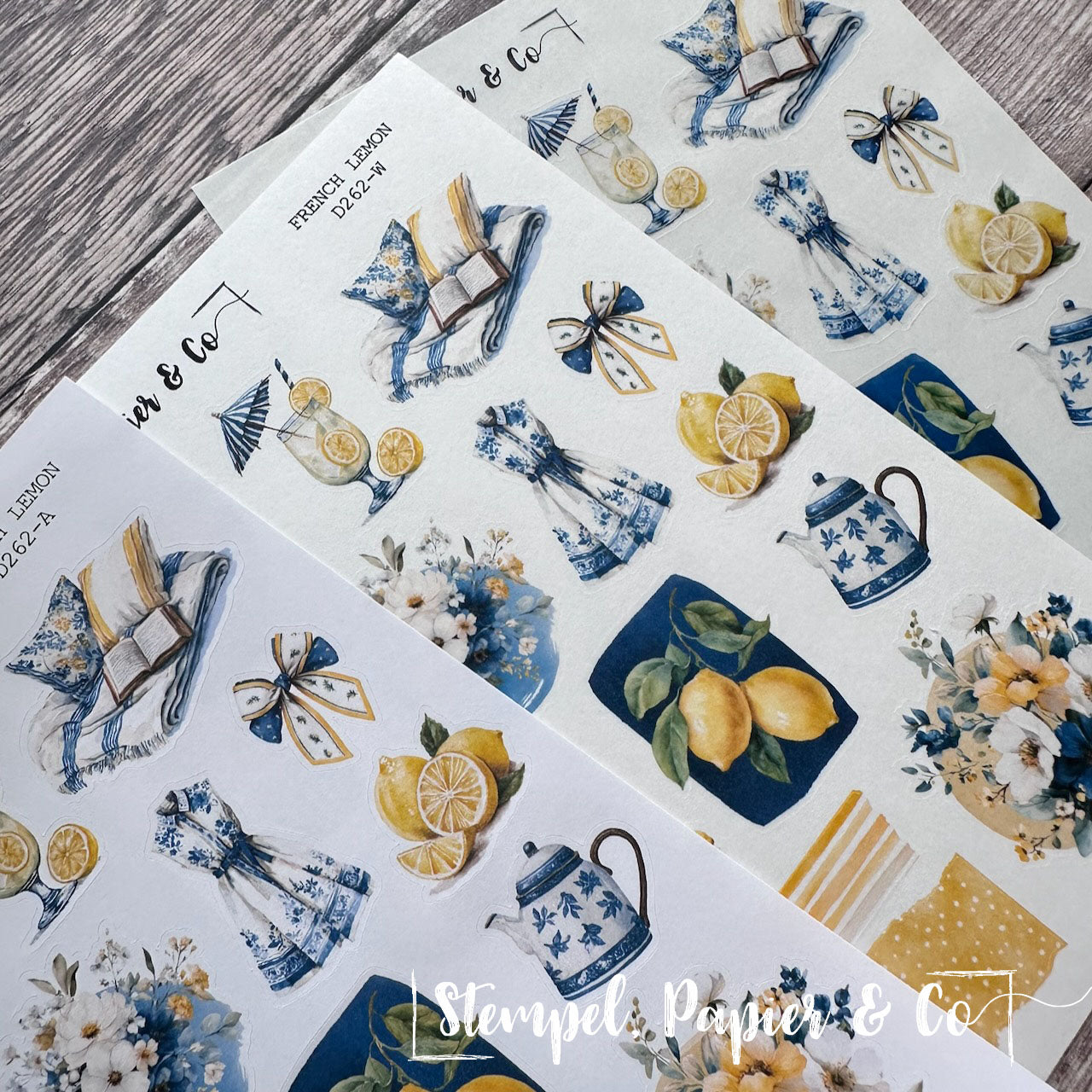 Stickerbogen "FRENCH LEMON" | 12x17 cm