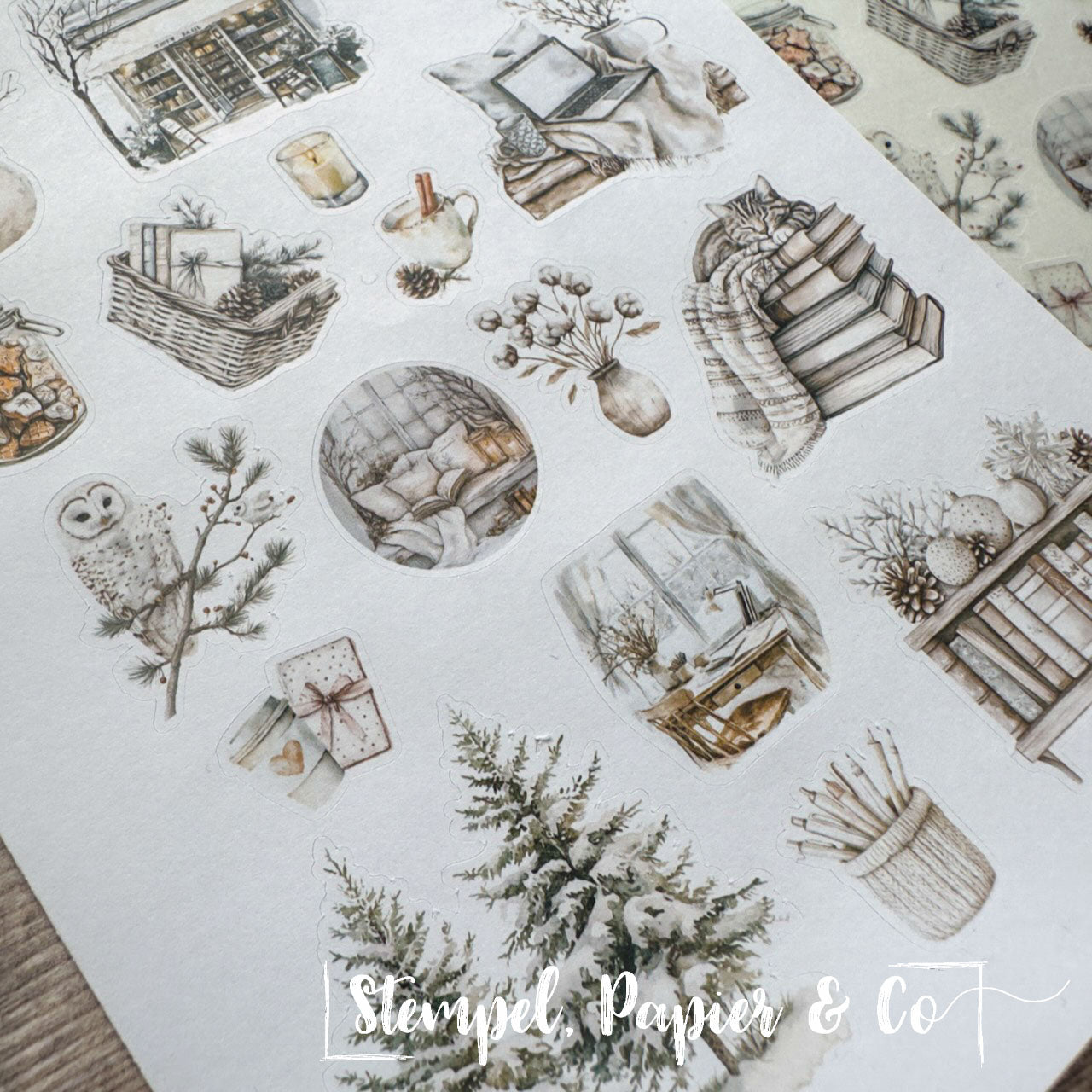 Stickerbogen "FROSTY COZY SEASON" | 12x17 cm