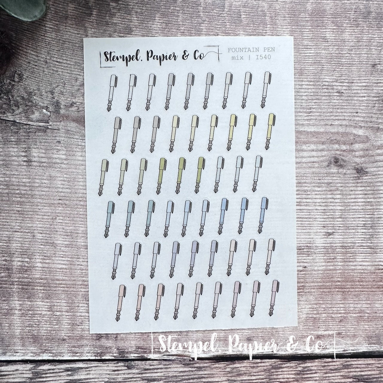 Stickerbogen "FOUNTAIN PEN" | 8,5x12 cm