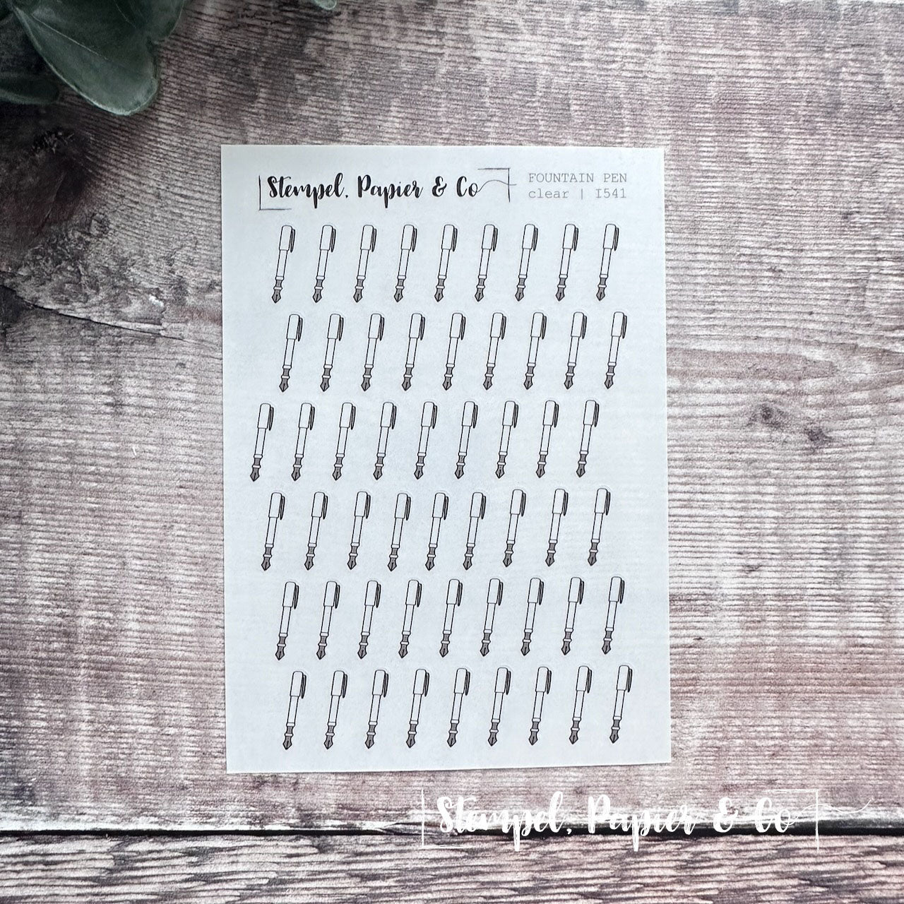 Stickerbogen "FOUNTAIN PEN" | 8,5x12 cm