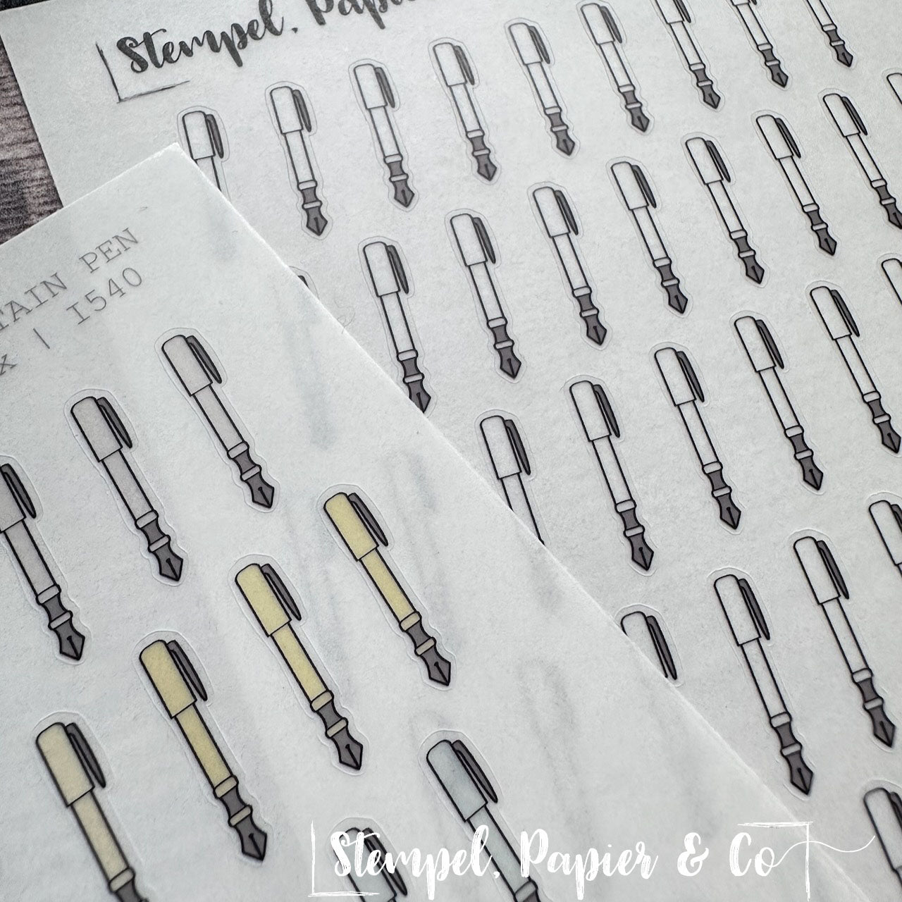 Stickerbogen "FOUNTAIN PEN" | 8,5x12 cm