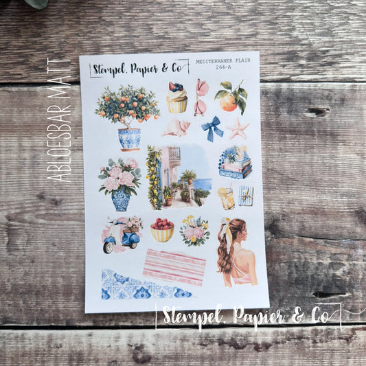 Stickerbogen "MEDITERRANER FLAIR / Variante I" | 12x17 cm