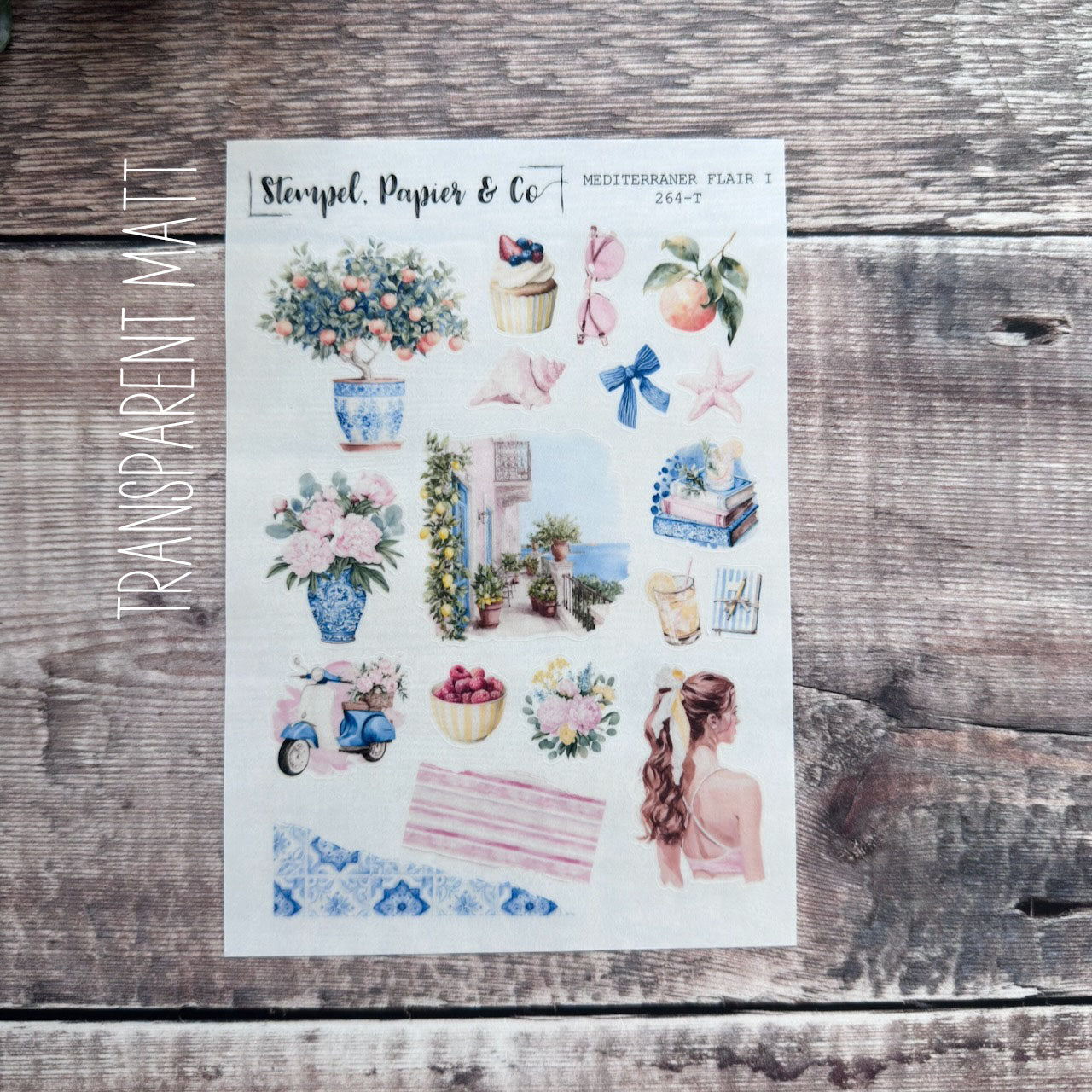 Stickerbogen "MEDITERRANER FLAIR / Variante I" | 12x17 cm