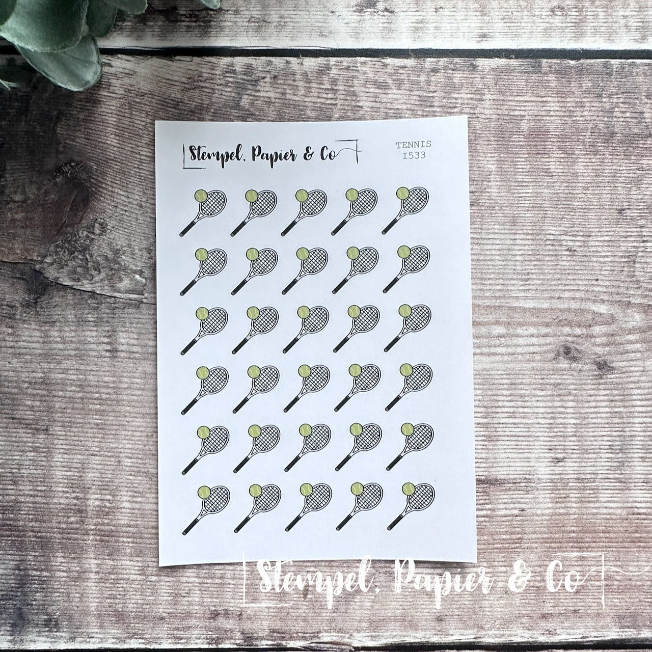 Stickerbogen "TENNIS" | 8,5x12 cm