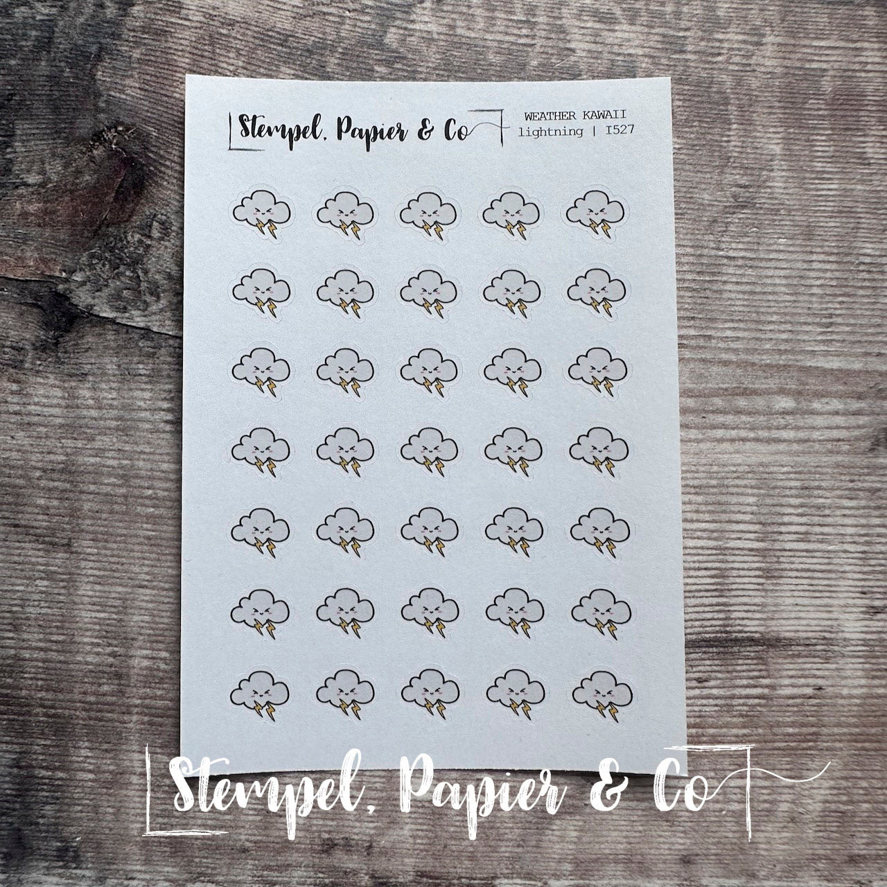 Stickerbogen "WEATHER KAWAII" | verschiedene Wettersymbole | gemischt, einzeln oder als Set erhältlich | 8,5x12 cm
