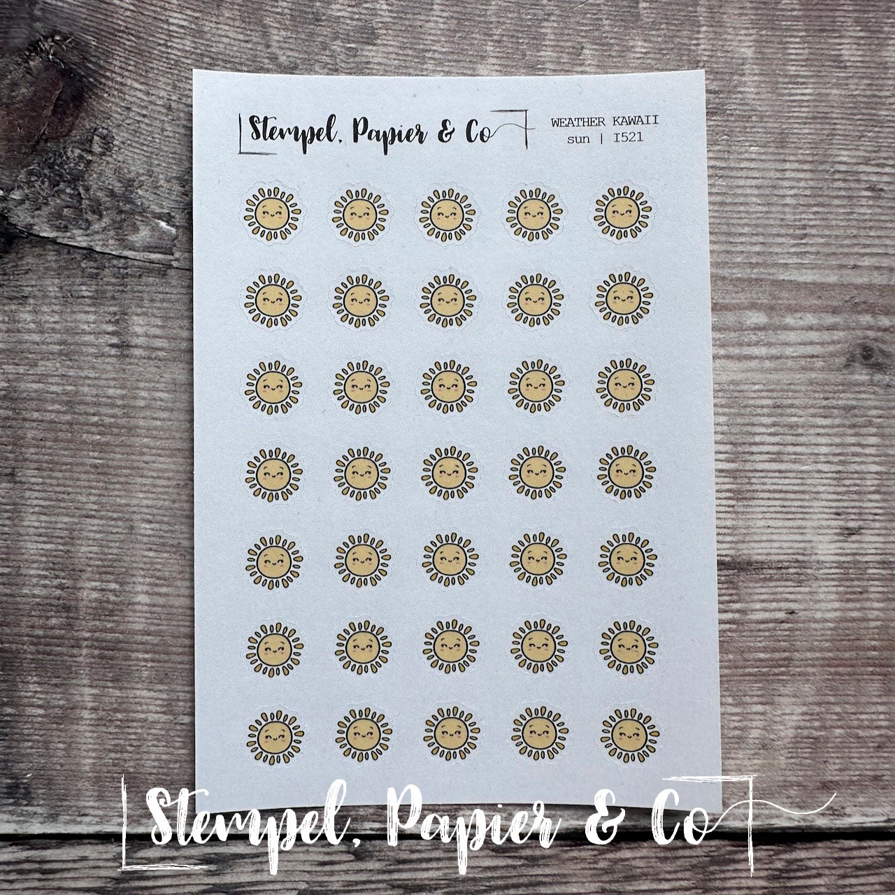 Stickerbogen "WEATHER KAWAII" | verschiedene Wettersymbole | gemischt, einzeln oder als Set erhältlich | 8,5x12 cm