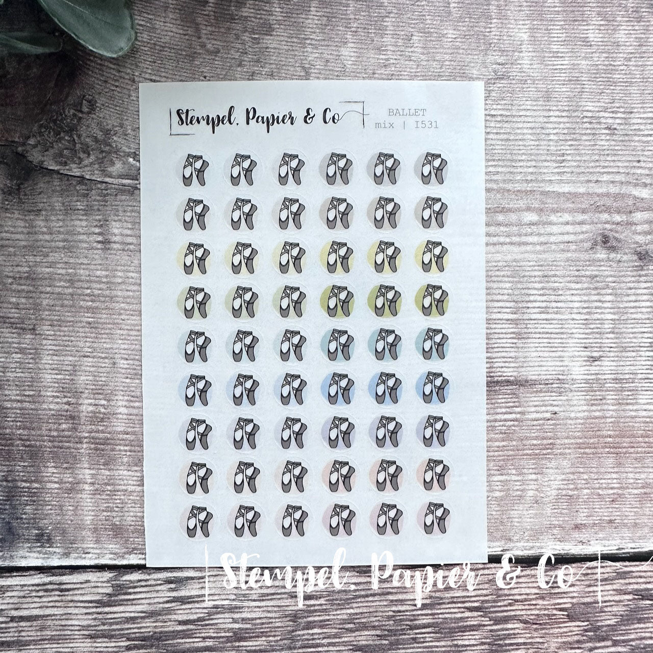 Stickerbogen "BALLET" | 8,5x12 cm