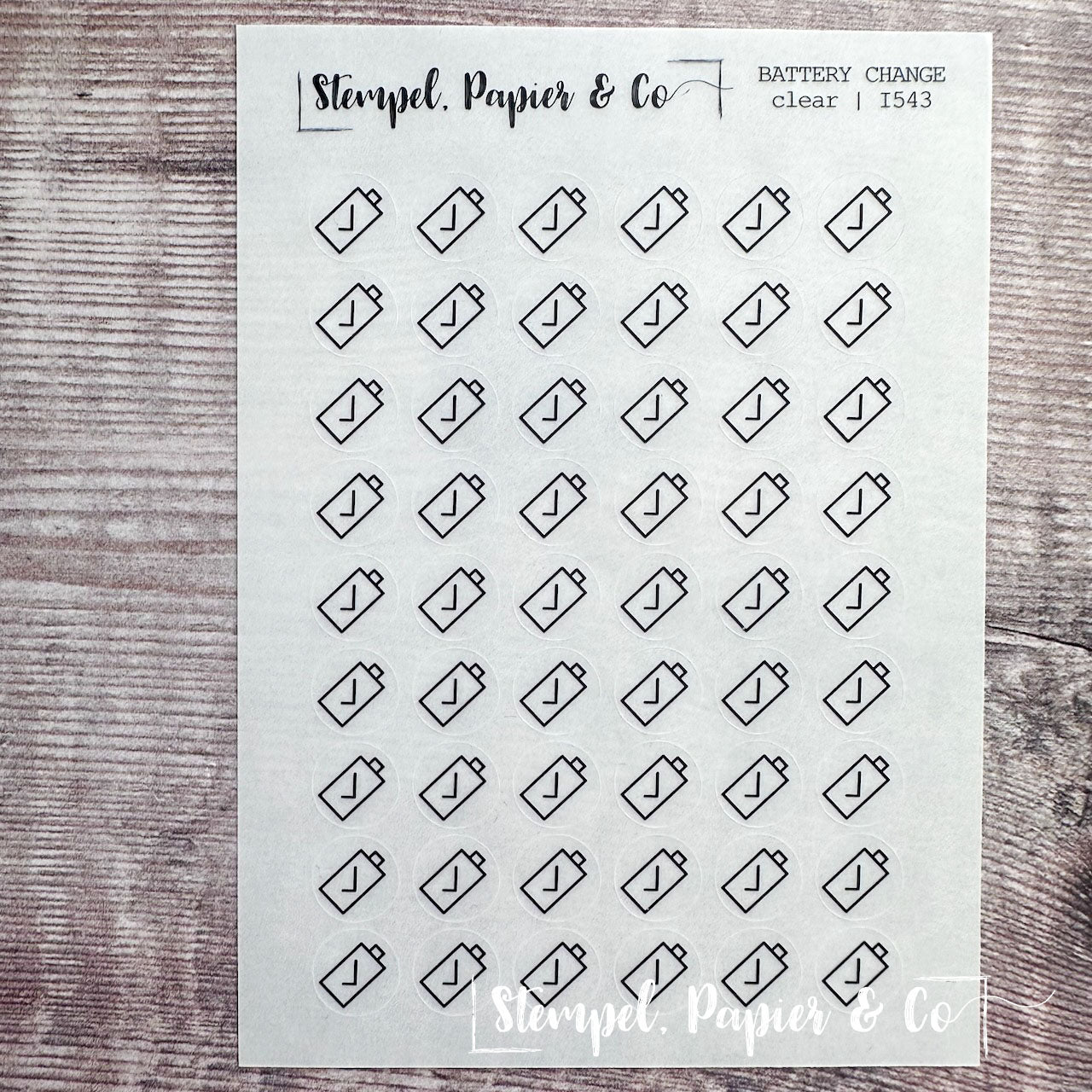 Stickerbogen "BATTERY CHANGE" | 8,5x12 cm