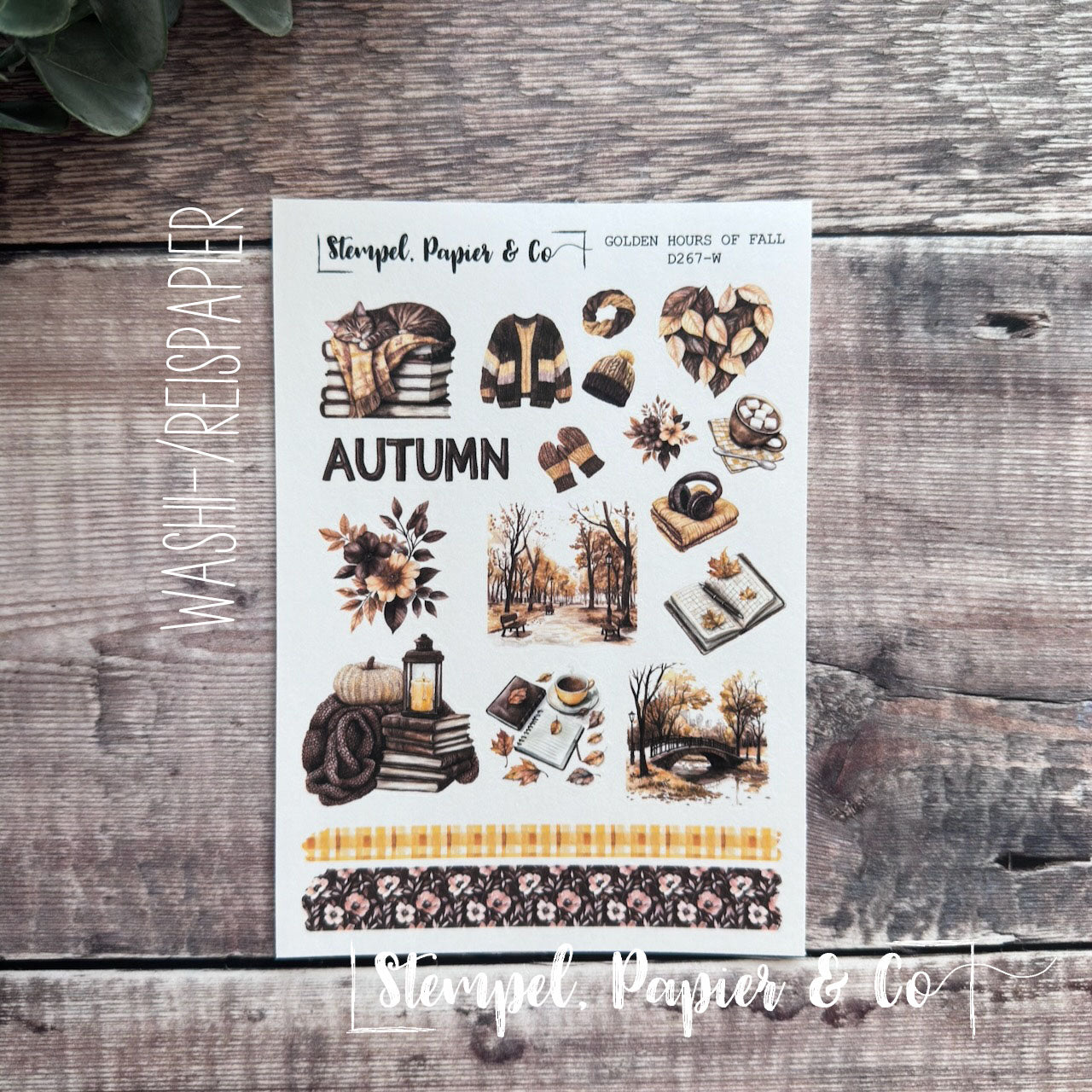 Stickerbogen "GOLDEN HOURS OF FALL" | 12x17 cm