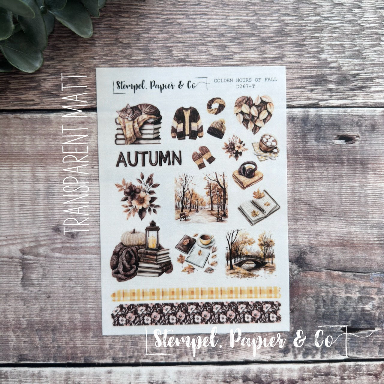 Stickerbogen "GOLDEN HOURS OF FALL" | 12x17 cm