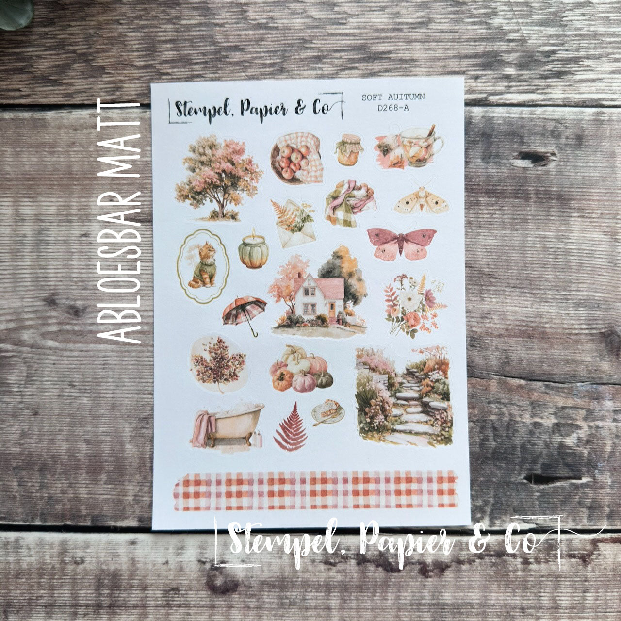 Stickerbogen "SOFT AUTUMN" | 12x17 cm