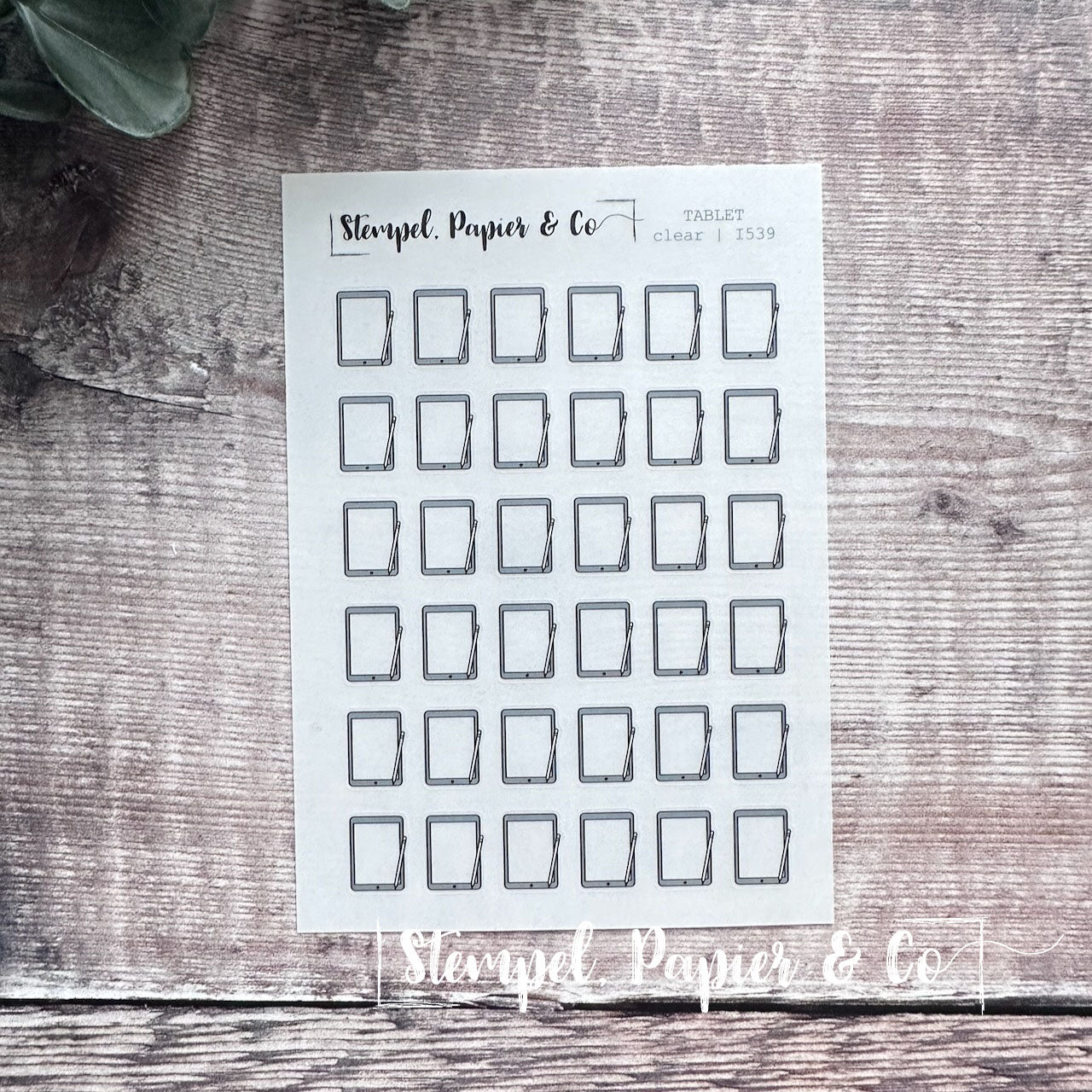 Stickerbogen "TABLET" | 8,5x12 cm